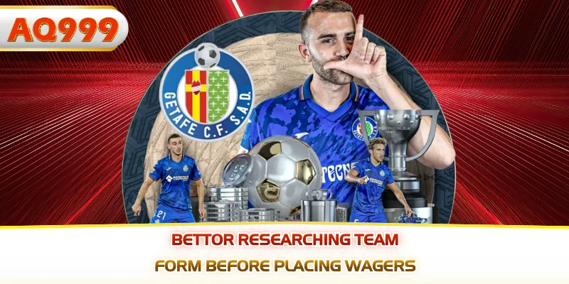 Bettor researching team form before placing wagers