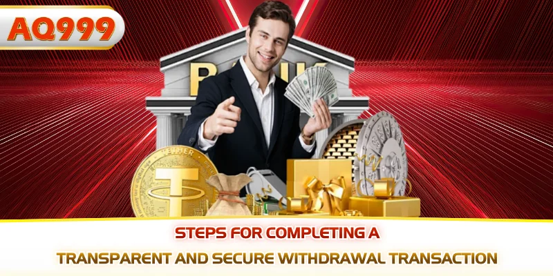 Steps for completing a transparent and secure withdrawal transaction
